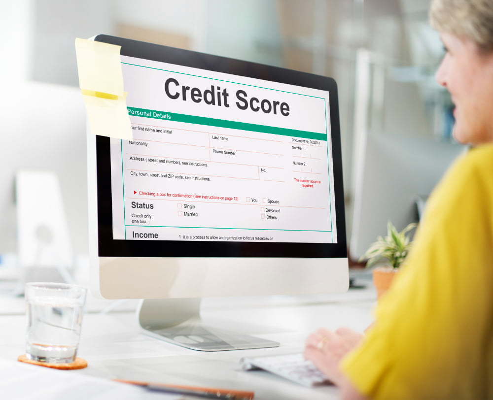 credit score financial banking economy concept
